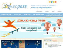 Tablet Screenshot of europass.lv