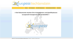 Desktop Screenshot of europass.li