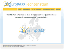 Tablet Screenshot of europass.li