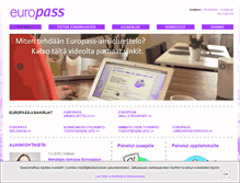 Tablet Screenshot of europass.fi
