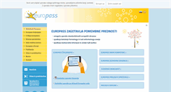Desktop Screenshot of europass.si